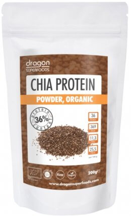 chia proteín prášok